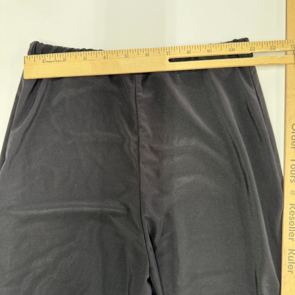 Collusion Pants Women Size 4 Black Flare Goth Grunge Y2K Minimalist - Picture 6 of 8